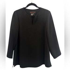 NINA MCLEMORE classic black tunic top 8